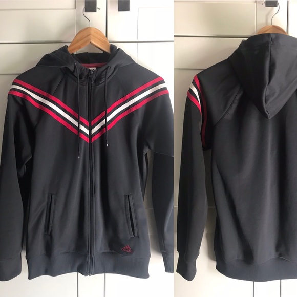 ADIDAS!! Women’s zip-up Jacket S/M hooded - Picture 2 of 8